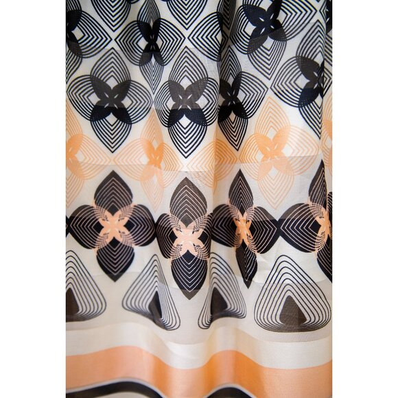 Max Studio Navy and Pink Cocktail Dress with Geometric Pattern, size L - Picture 3 of 9